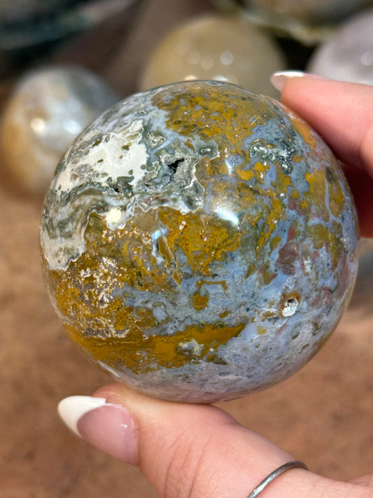 Sea Jasper Sphere (26B)