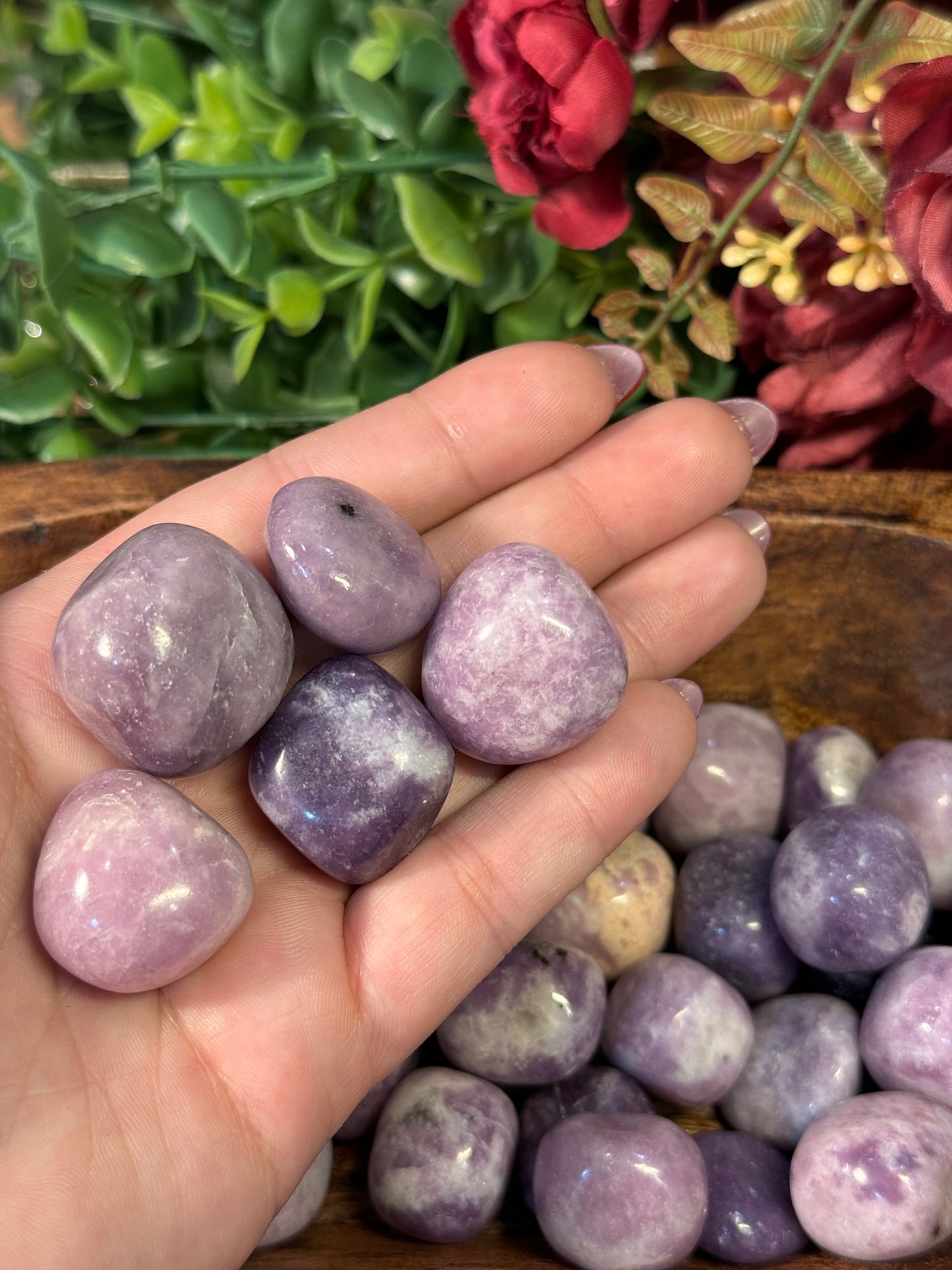 Lepidolite Tumbles