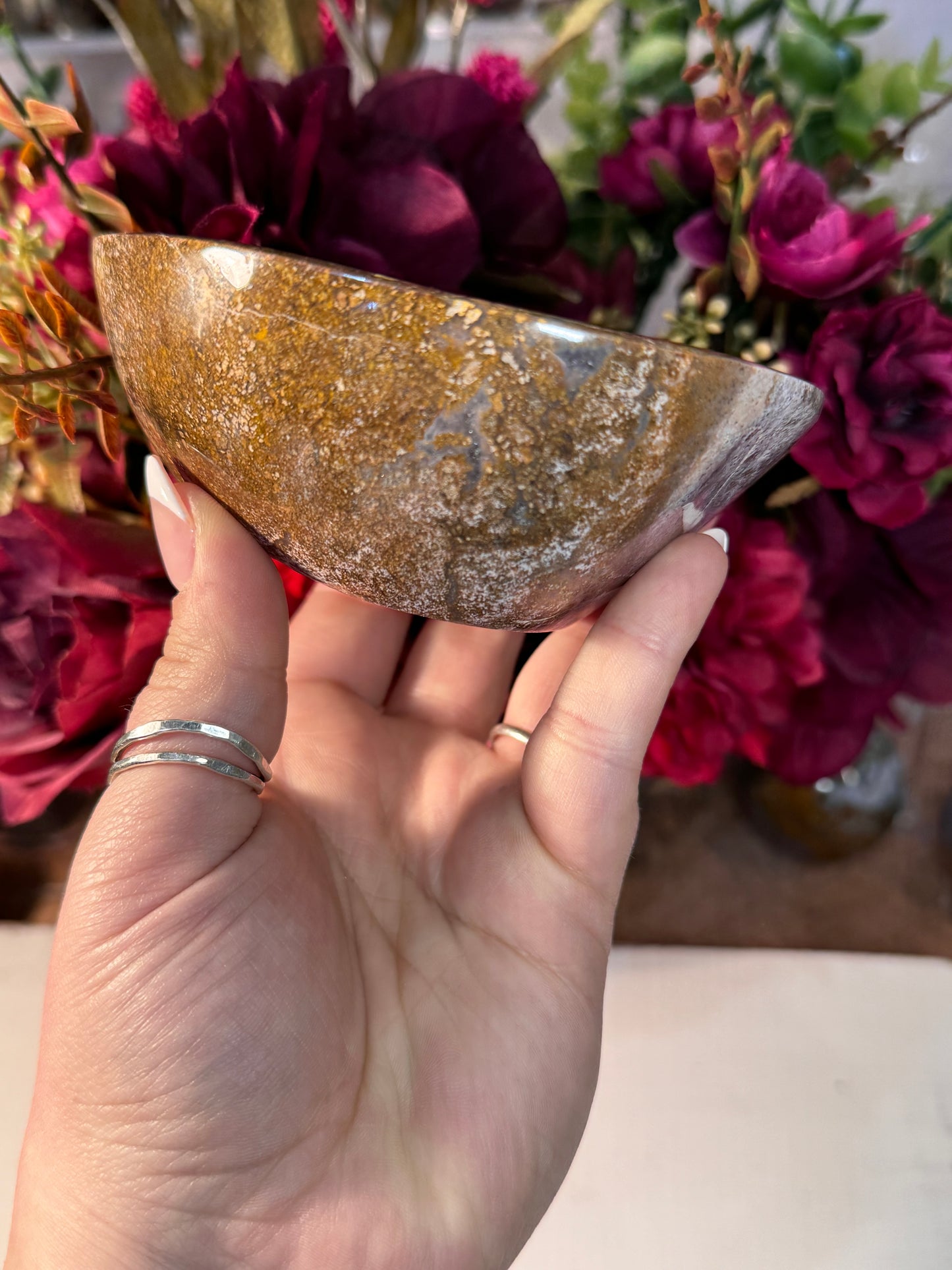 Earthy Sea Jasper Bowl (42A)