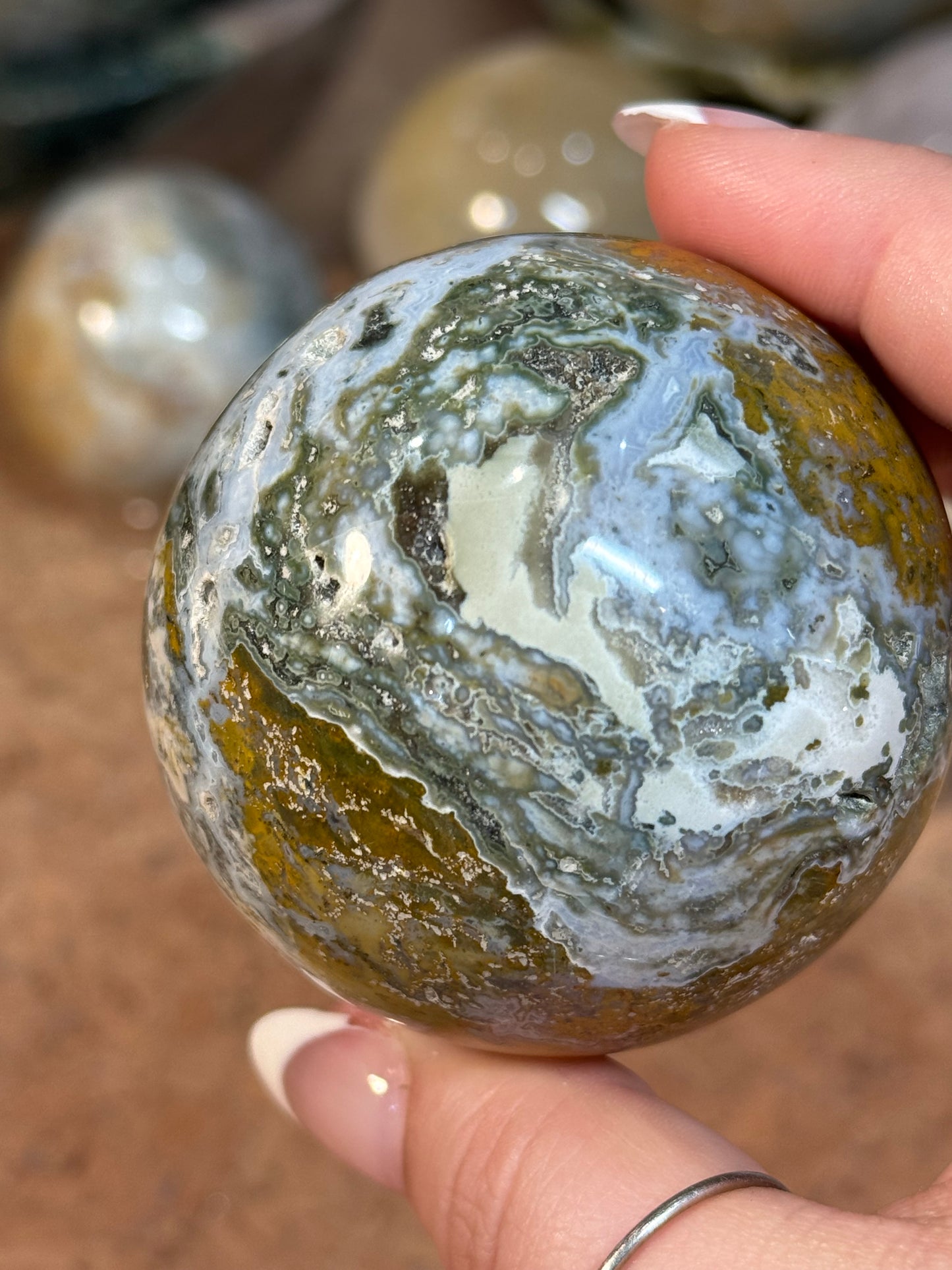 Sea Jasper Sphere (26B)