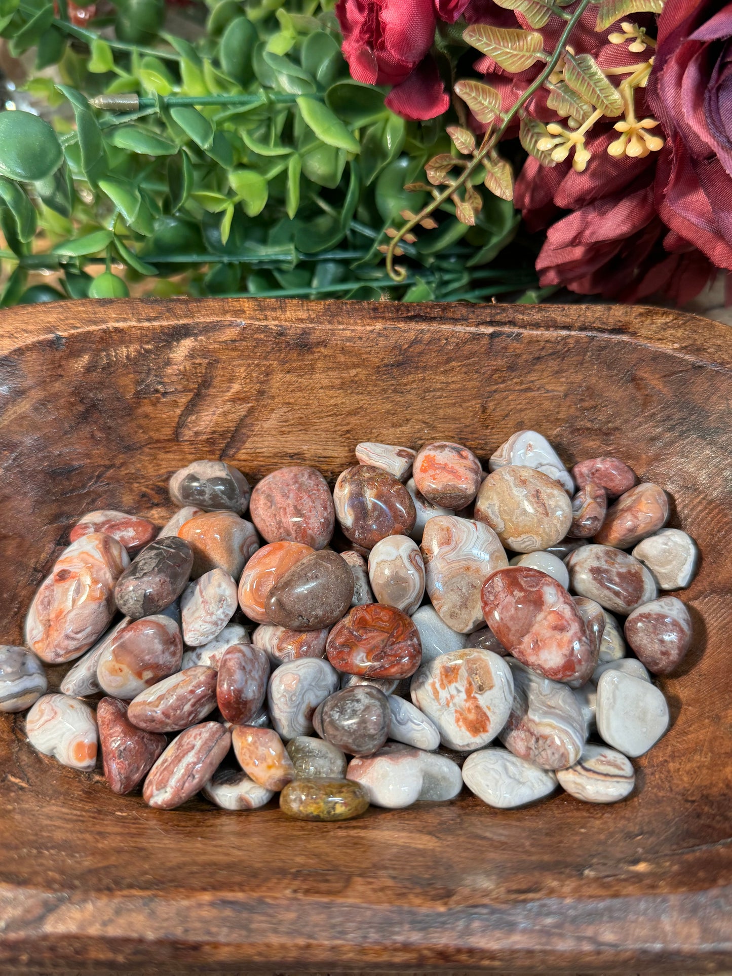 Mexican Crazy Lace Agate Tumble