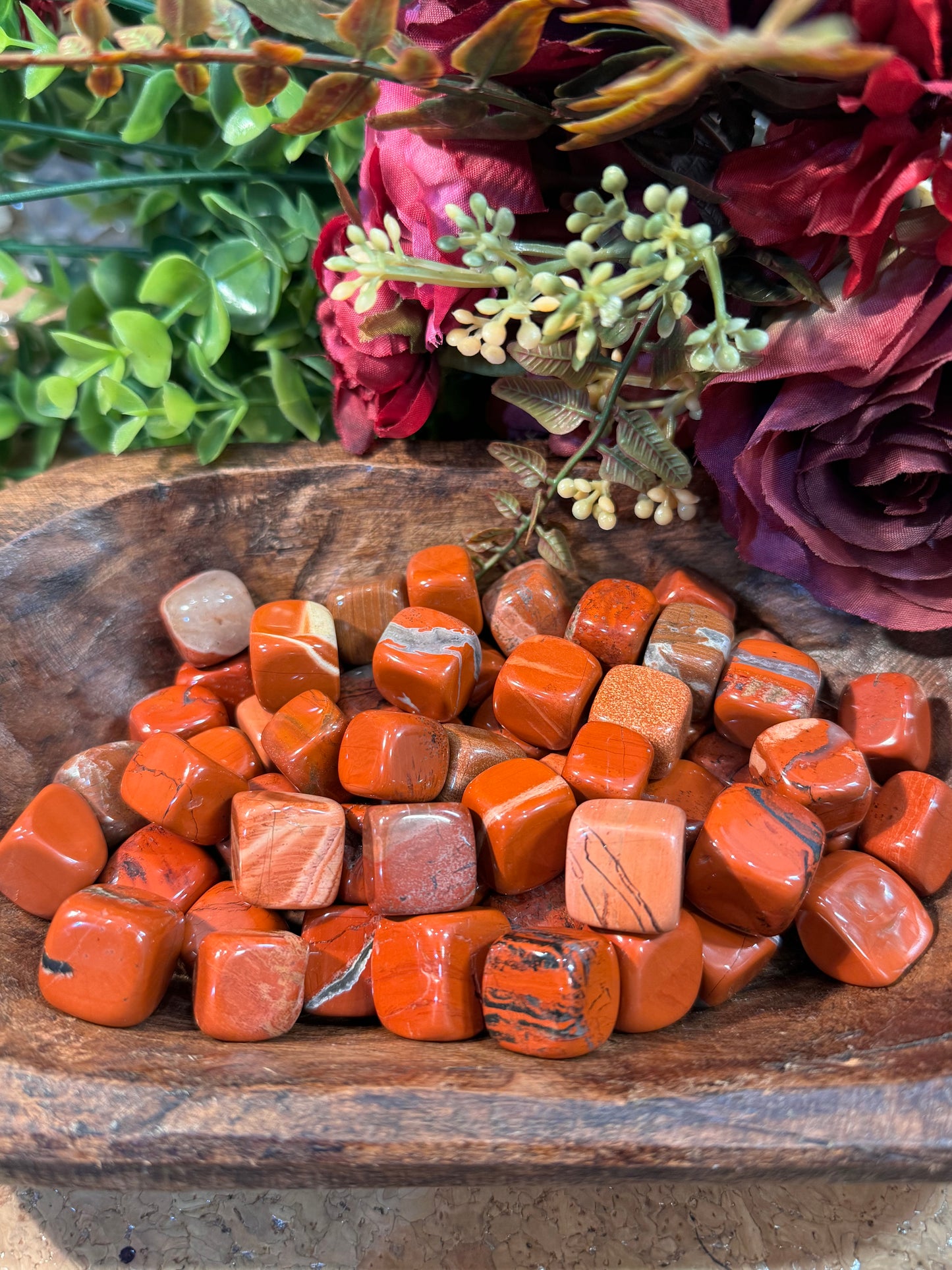 Red Jasper Cube Tumble